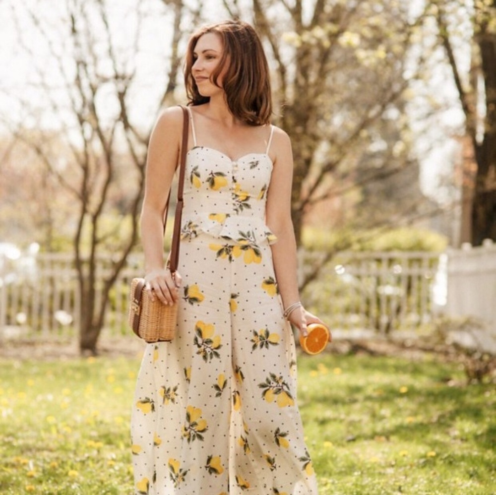 Lemon matching pant set